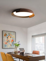 Modern Round LED Flush Mount Ceiling Light Contemporary Acrylic Fixture for Living Room and Office