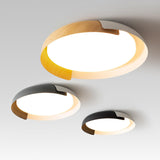Modern Round LED Flush Mount Ceiling Light Contemporary Acrylic Fixture for Living Room and Office