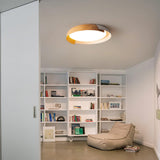 Modern Round LED Flush Mount Ceiling Light Contemporary Acrylic Fixture for Living Room and Office