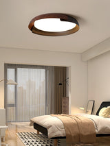 Modern Round LED Flush Mount Ceiling Light Contemporary Acrylic Fixture for Living Room and Office