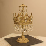 Luxury French Style Crystal Nightstand Lamp Decorative Antique Brass Table Light