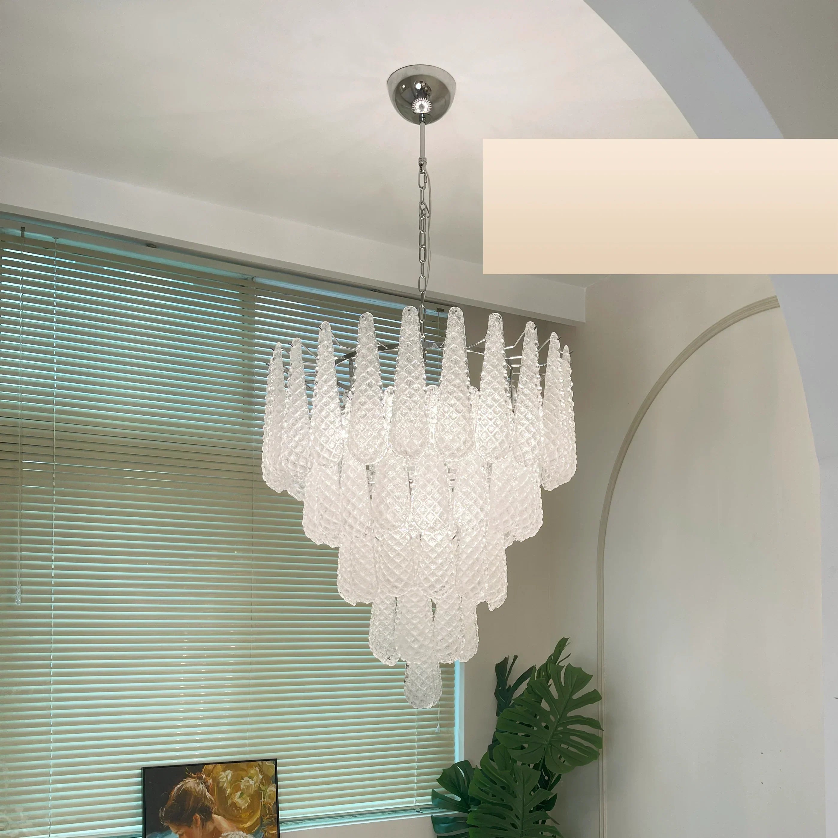luxury-vintage-murano-glass-petals-drop-chandelier-elegant-transparent-glass-pendant-light