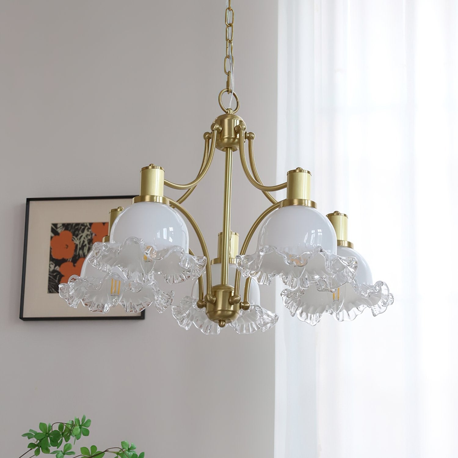 french-vintage-brass-floral-chandelier-with-glass-shades-elegant-copper-finish-hanging-pendant-light