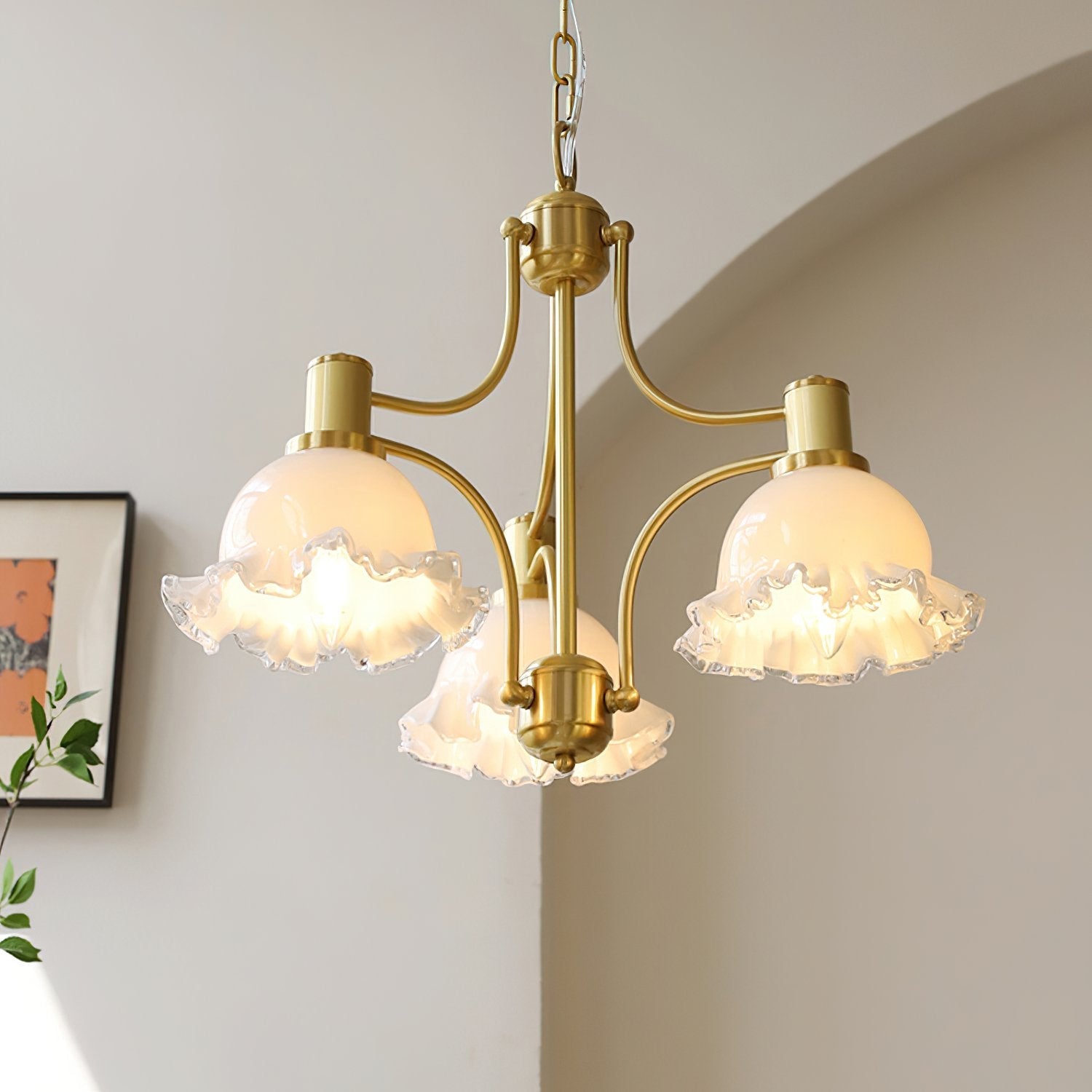 french-vintage-brass-floral-chandelier-with-glass-shades-elegant-copper-finish-hanging-pendant-light