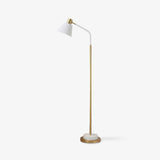 Modern Torchiere Standing Floor Lamp with Metal Frame and Elegant Gold Accents