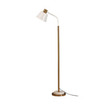 Modern Torchiere Standing Floor Lamp with Metal Frame and Elegant Gold Accents