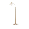 Modern Torchiere Standing Floor Lamp with Metal Frame and Elegant Gold Accents