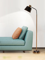 Modern Torchiere Standing Floor Lamp with Metal Frame and Elegant Gold Accents