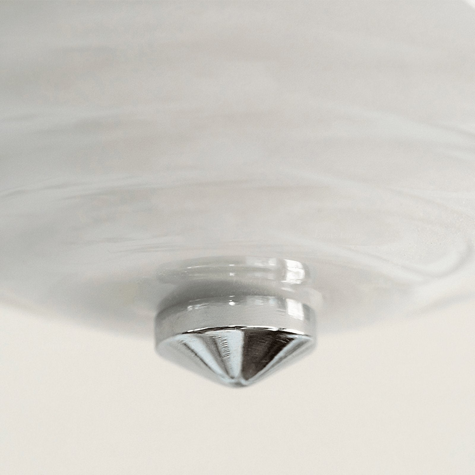Modern Volume Dome Flush Mount Ceiling Lamp with Chrome Finish and White Glass Shade
