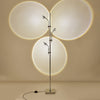 Wa Wa Designer Standing Floor Lamp with Integrated LED and Stainless Steel Accents