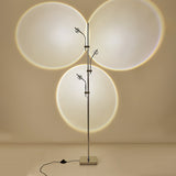 Wa Wa Designer Standing Floor Lamp with Integrated LED and Stainless Steel Accents