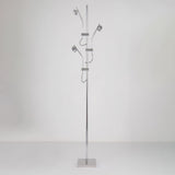 Wa Wa Designer Standing Floor Lamp with Integrated LED and Stainless Steel Accents