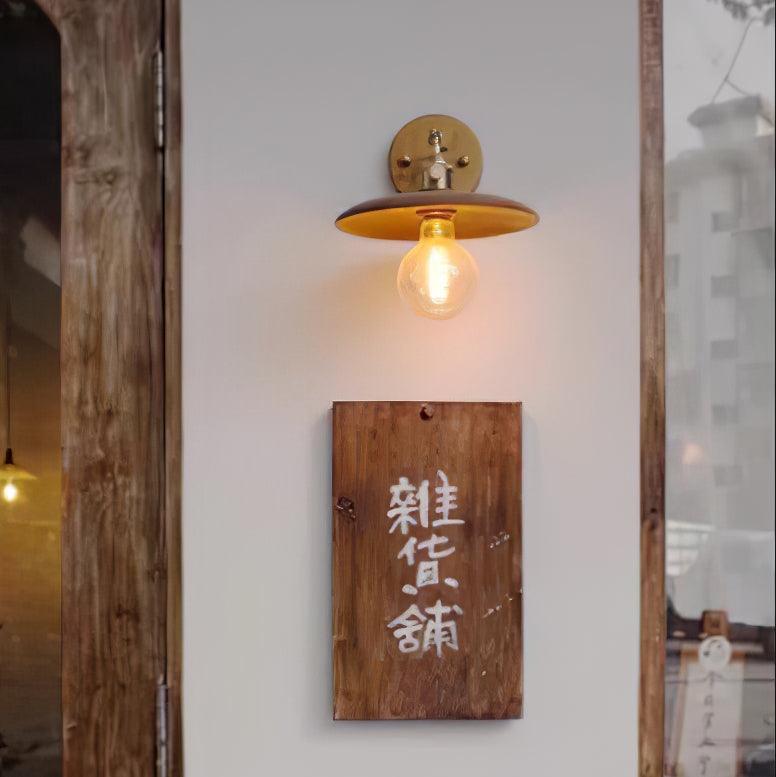 mid-century-modern-walnut-and-brass-flared-sconce-wall-light-for-living-room