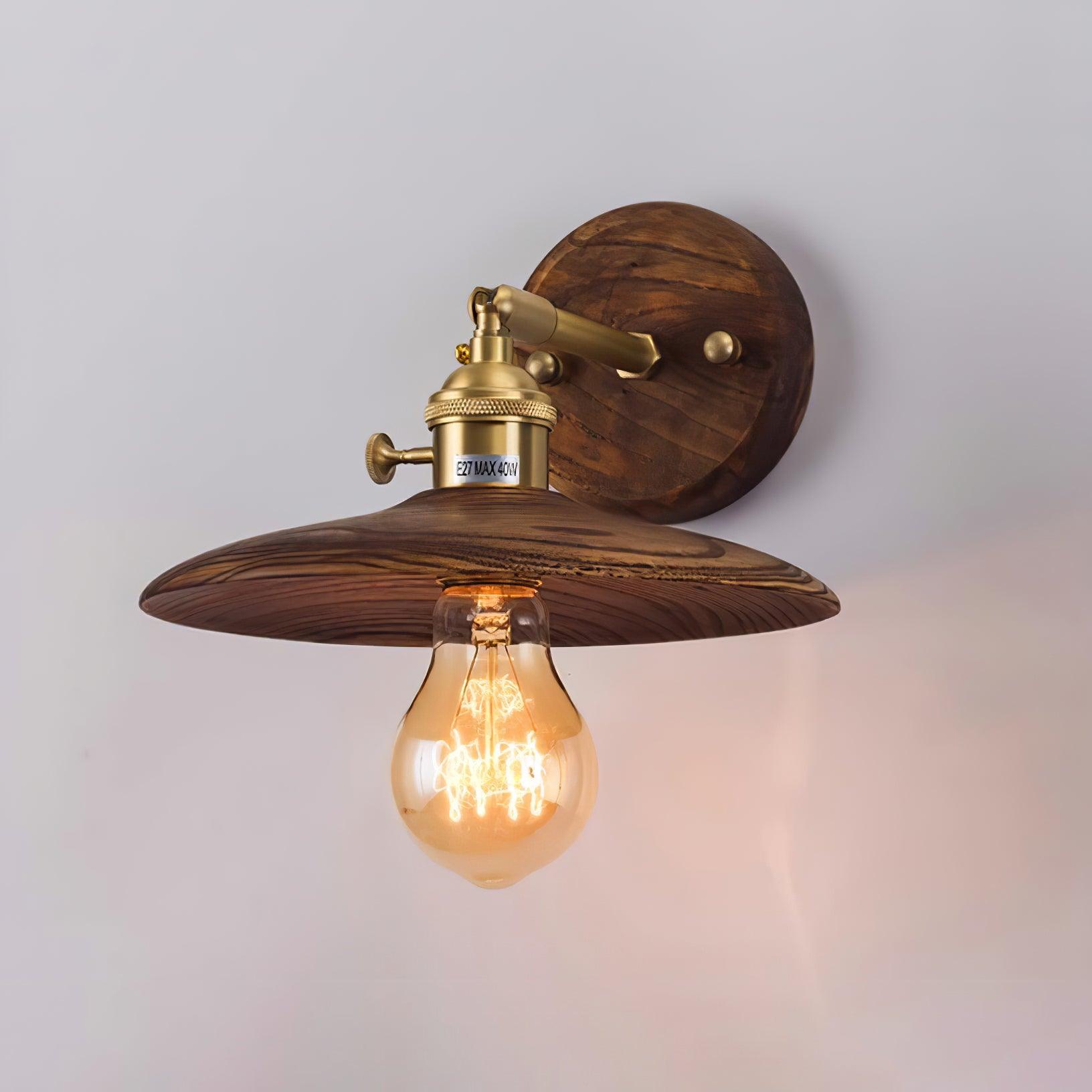 mid-century-modern-walnut-and-brass-flared-sconce-wall-light-for-living-room