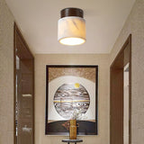 modern-walnut-wood-and-ripple-marble-flush-mount-ceiling-light-with-globe-glass-shade