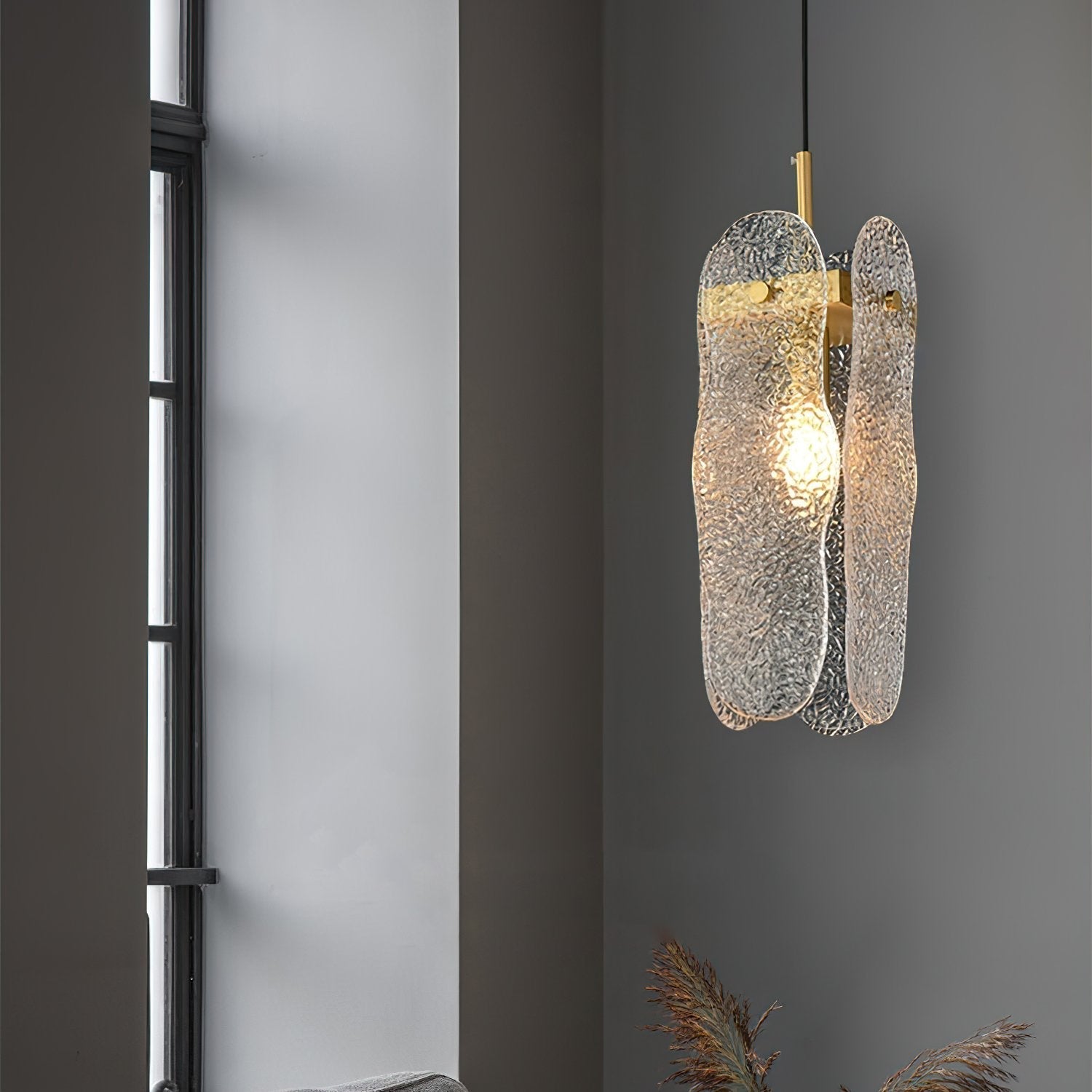 modern-water-ripple-glass-pendant-light-with-wave-pattern-corrugated-glass-and-gold-accents