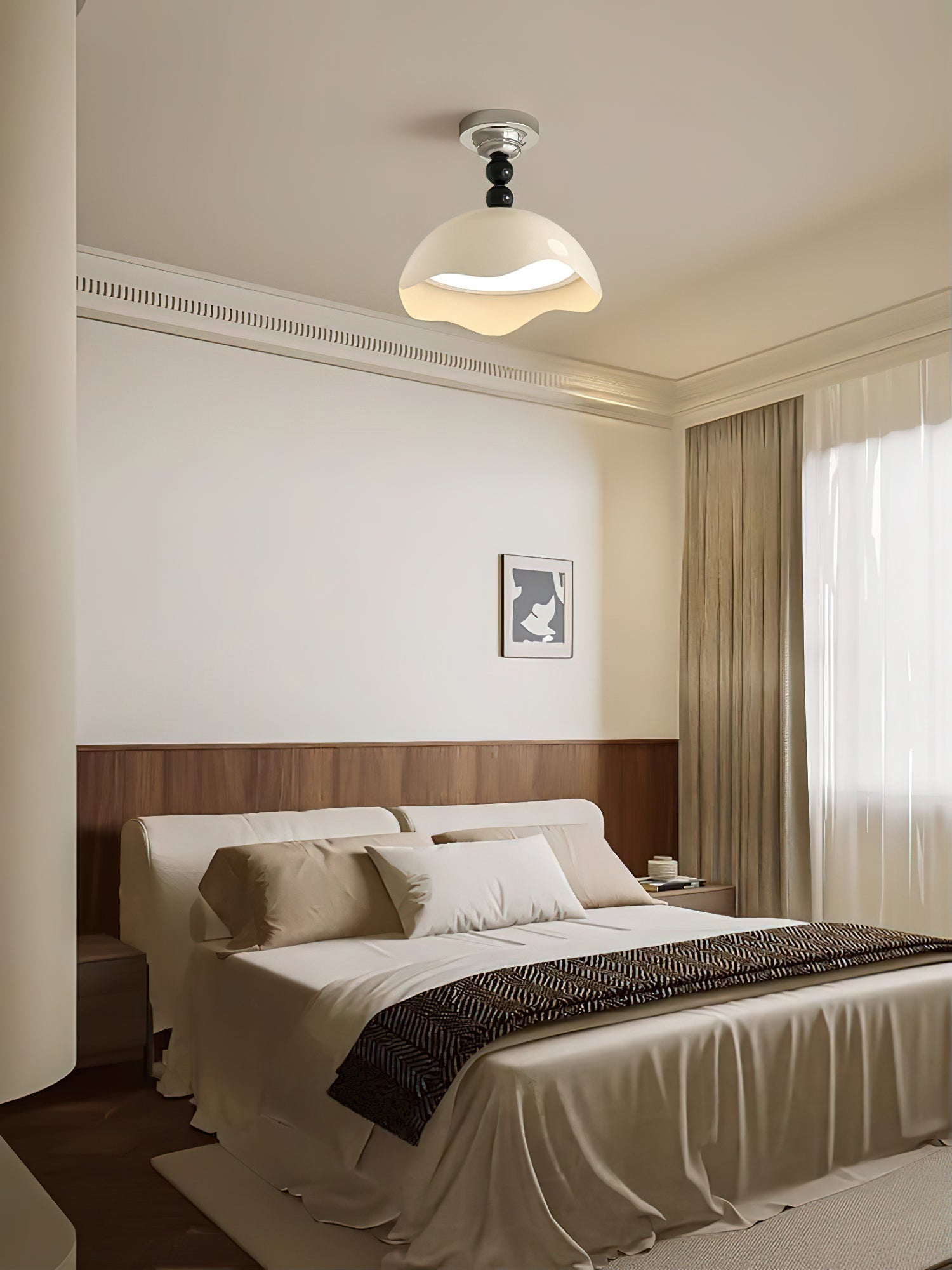 Wave Crest Modern Layered LED Ceiling Lamp for Contemporary Interiors