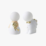 Elegant Baroque Resin Table Lamp for Weddings and Events Decorative LED USB Desk Light