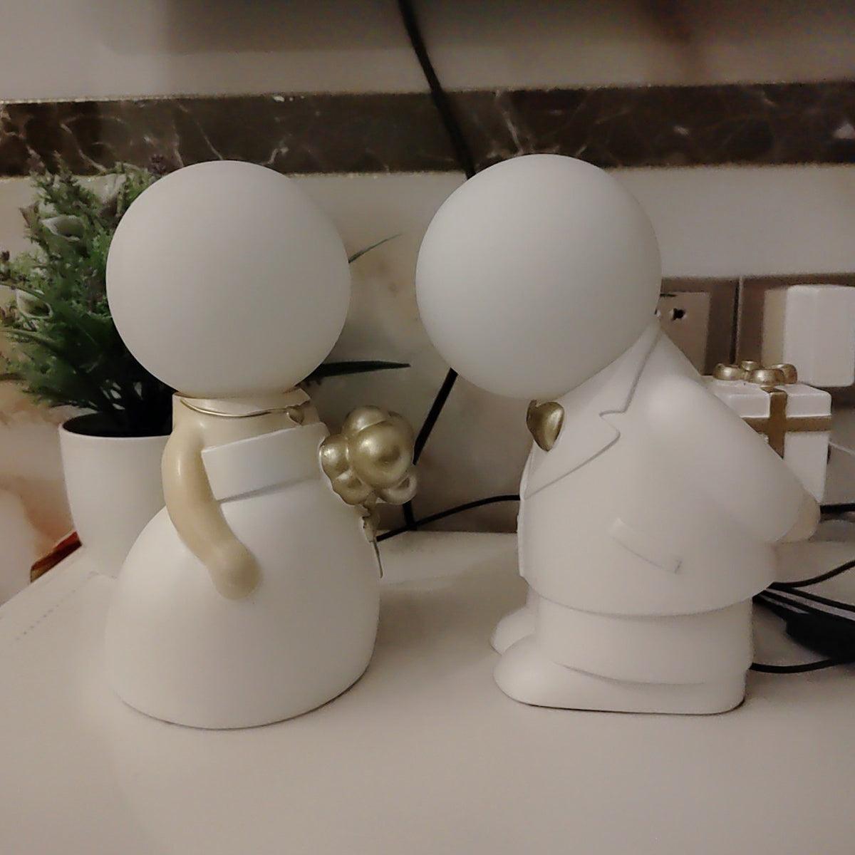 Elegant Baroque Resin Table Lamp for Weddings and Events Decorative LED USB Desk Light