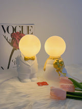 Elegant Baroque Resin Table Lamp for Weddings and Events Decorative LED USB Desk Light