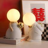 Elegant Baroque Resin Table Lamp for Weddings and Events Decorative LED USB Desk Light