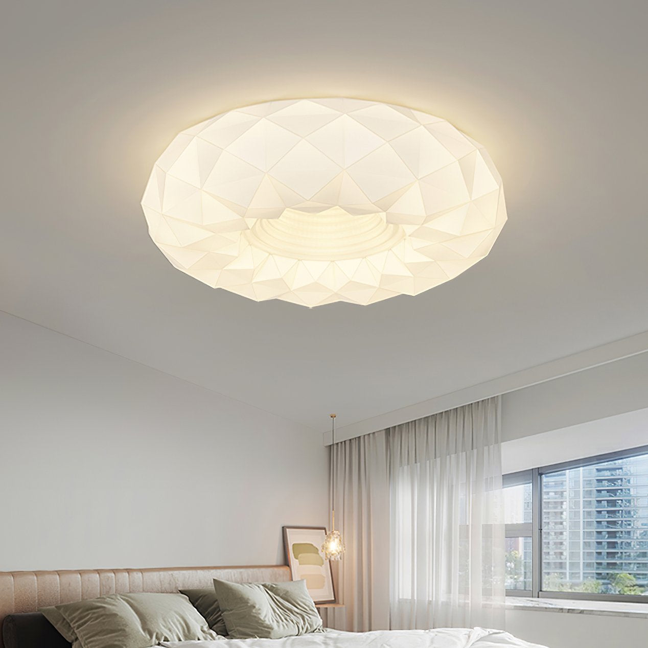 modern-white-honeycomb-led-flush-mount-ceiling-lamp-with-three-color-changing-modes