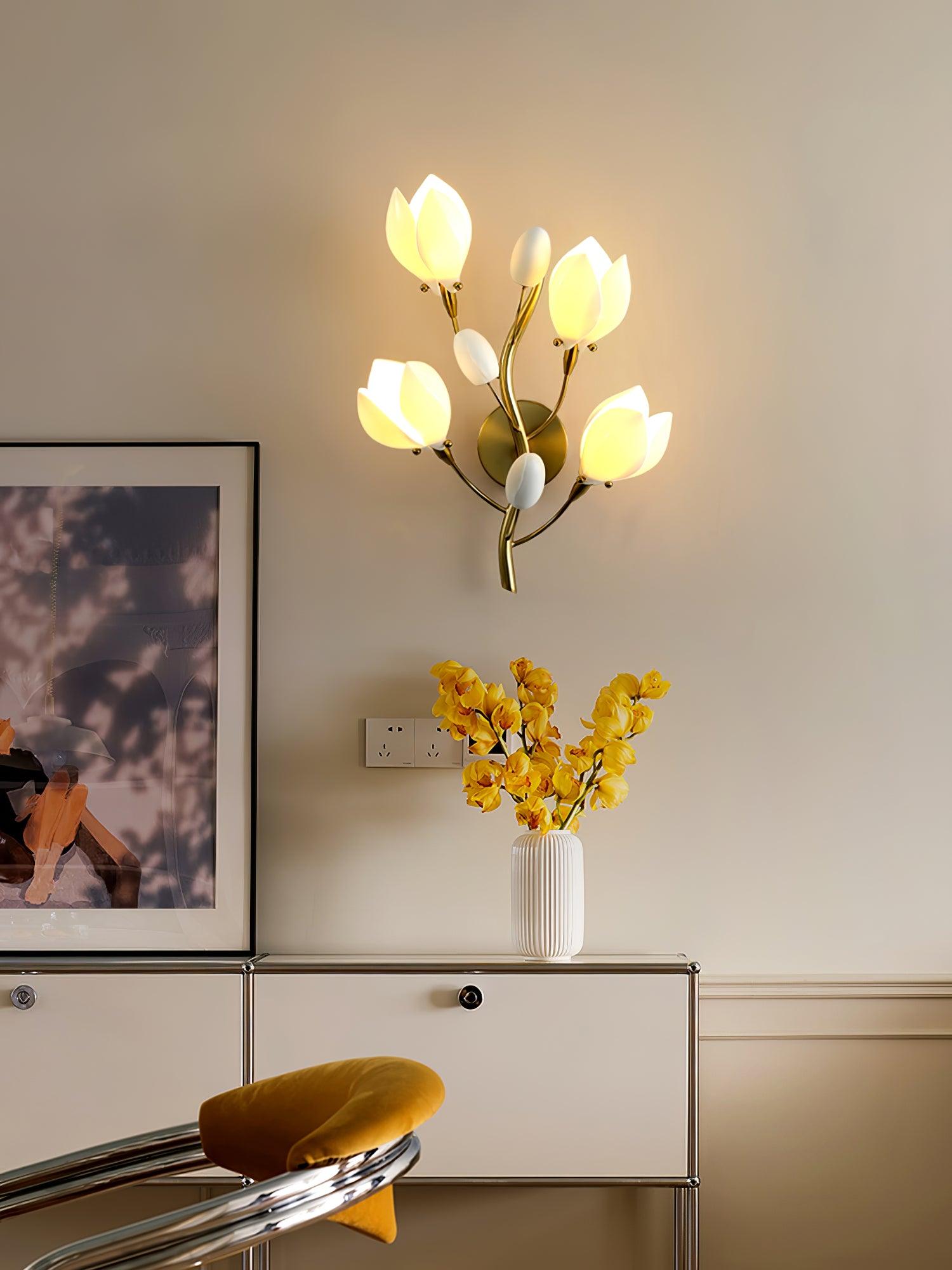 elegant-white-porcelain-magnolia-flower-sconce-gold-metal-botanical-wall-light-for-living-room