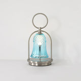Rechargeable LED Glass Table Lamp Portable Battery Powered Lantern for Bedroom Living Room and Camping