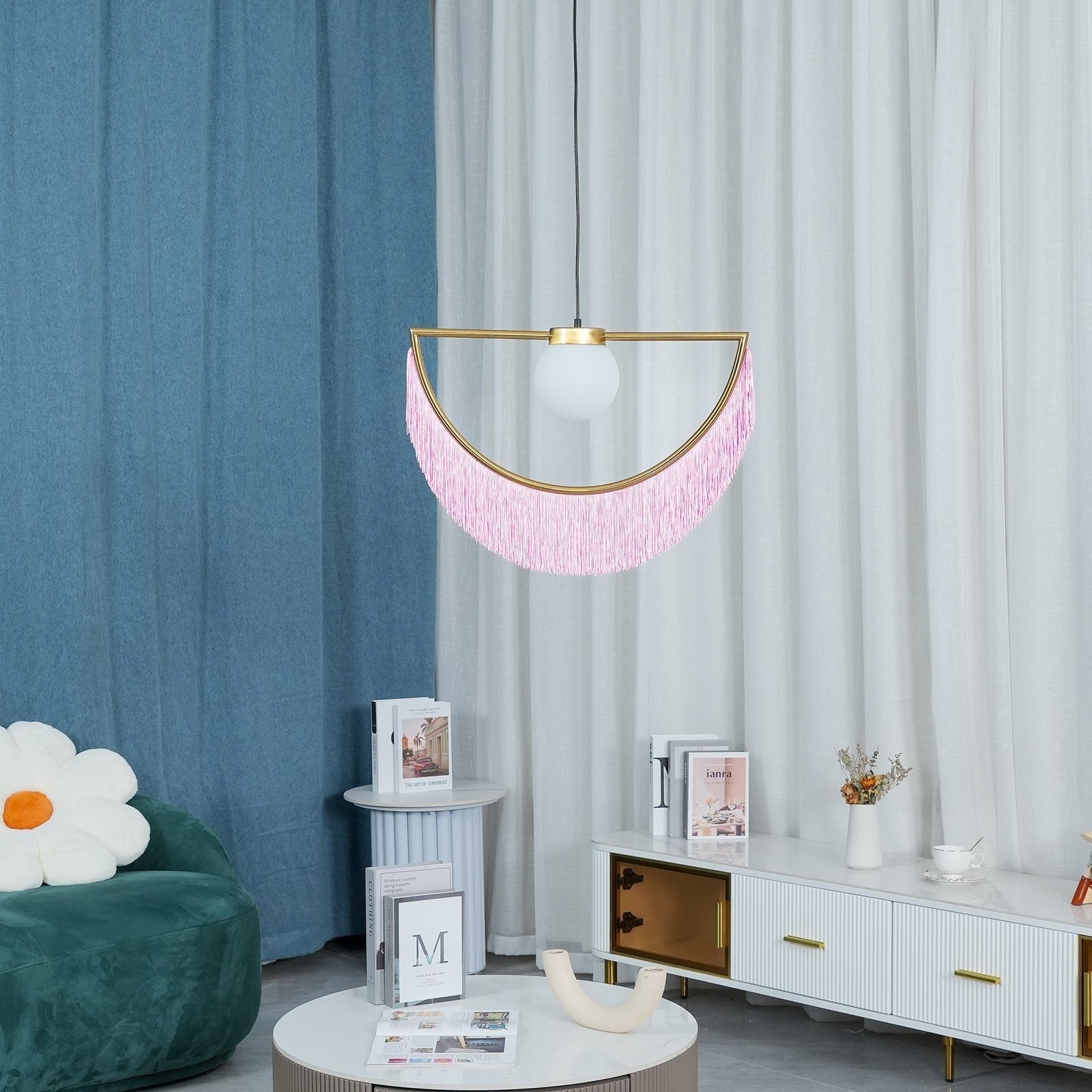 modern-bohemian-tassel-fringe-pendant-light-with-glass-globe-and-gold-metal-frame