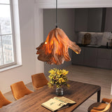 handcrafted-lotus-leaf-resin-pendant-lamp-wood-finish-ceiling-light-for-living-room