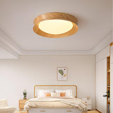 Modern Geometric Double Half Round LED Flush Mount Ceiling Light Minimalist Interior Fixture