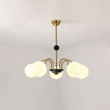 modern-mid-century-glass-globe-chandelier-with-metal-rod-frame-and-white-opal-shades