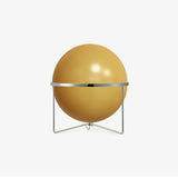 Mid Century Modern Space Age Yolk Table Lamp Minimalist Designer Interior Lighting Silver
