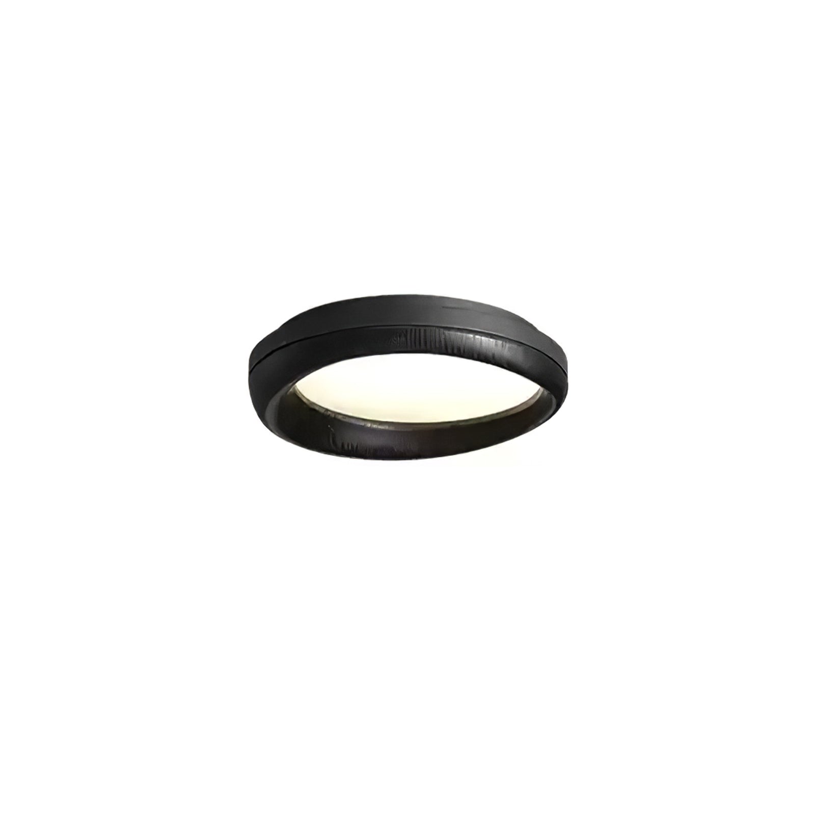 Zenova Modern Minimalist Wood Flush Mount LED Ceiling Light for Living Room