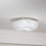 Modern Yunduo Silk Flush Mount Ceiling Light Minimalist LED Fixture for Bedroom and Dining Spaces