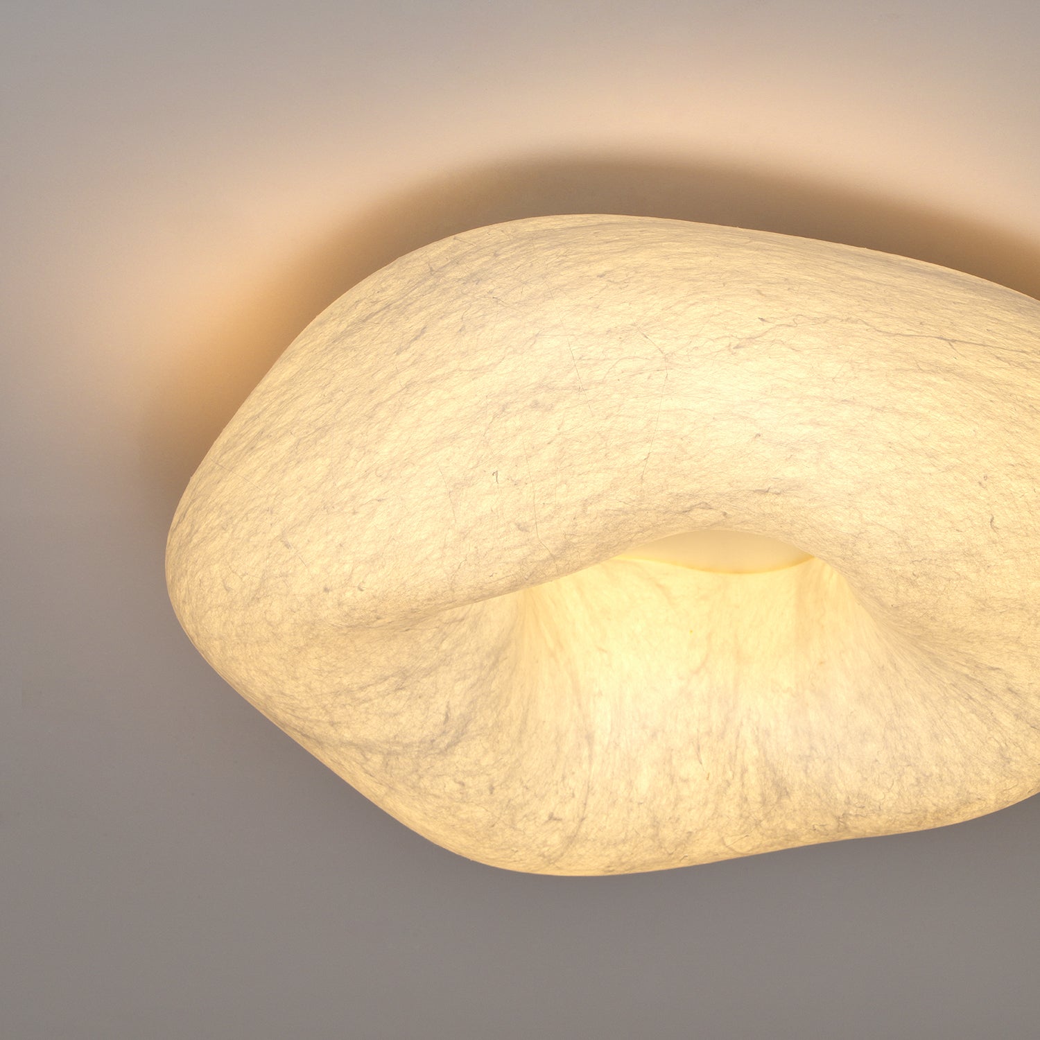 Modern Yunduo Silk Flush Mount Ceiling Light Minimalist LED Fixture for Bedroom and Dining Spaces