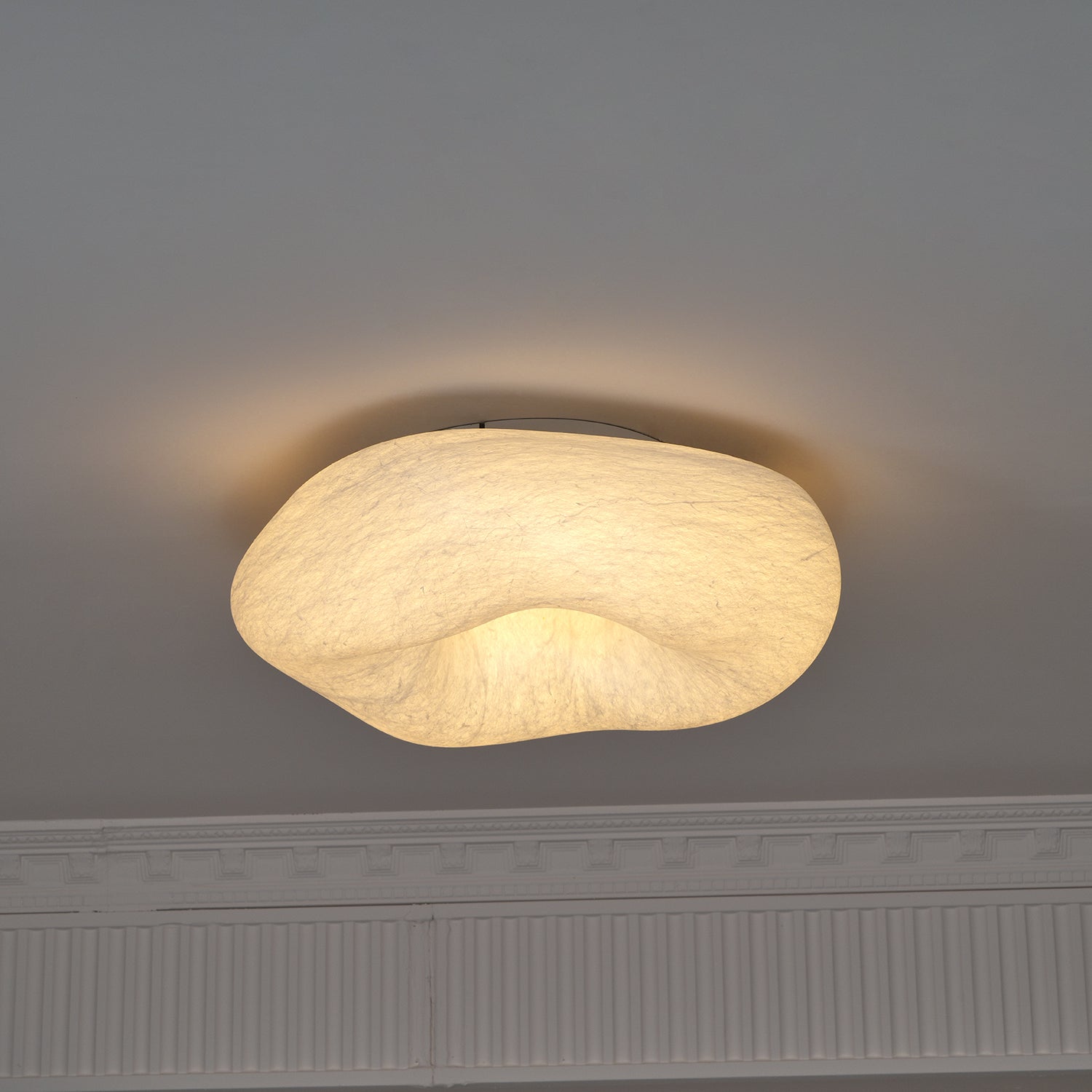 Modern Yunduo Silk Flush Mount Ceiling Light Minimalist LED Fixture for Bedroom and Dining Spaces