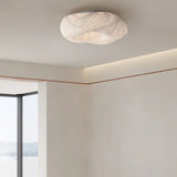 Modern Yunduo Silk Flush Mount Ceiling Light Minimalist LED Fixture for Bedroom and Dining Spaces