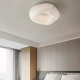 Modern Yunduo Silk Flush Mount Ceiling Light Minimalist LED Fixture for Bedroom and Dining Spaces