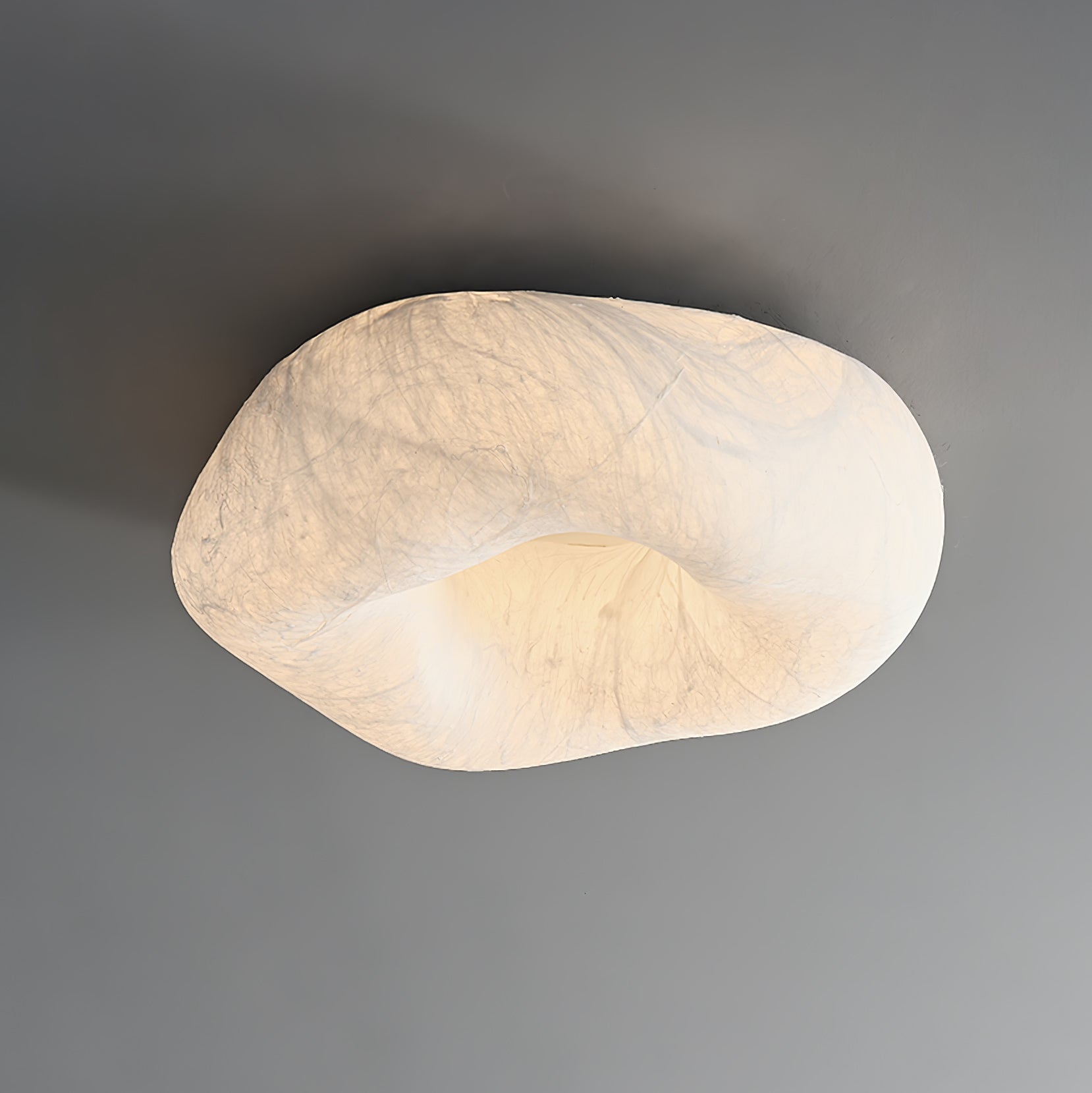 Modern Yunduo Silk Flush Mount Ceiling Light Minimalist LED Fixture for Bedroom and Dining Spaces