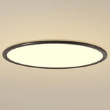 30 Inch Modern Round LED Ultrathin Flush Mount Ceiling Light with Dimmable Options