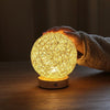 Rustic 6 Inch Global Natural Rattan Wicker Table Lamp with LED Light and Wooden Base for Bedroom and Living Room