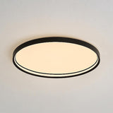 16 Inch Modern Round LED Flush Mount Ceiling Light with Acrylic Edge Design
