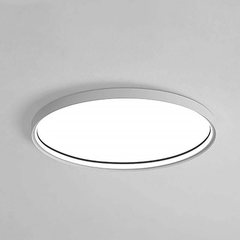 16 Inch Modern Round LED Flush Mount Ceiling Light with Acrylic Edge Design