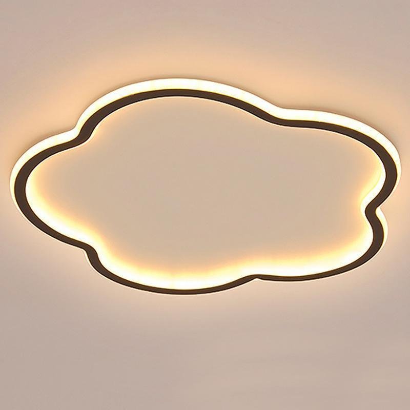 Modern Cloud Shaped LED Flush Mount Ceiling Light for Bedroom and Living Room 16 Inch
