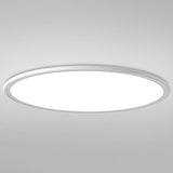 30 Inch Modern Round LED Ultrathin Flush Mount Ceiling Light with Dimmable Options