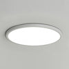 Modern 16 Inch LED Geometric Circle Flush Mount Ceiling Light in Black and White Finish