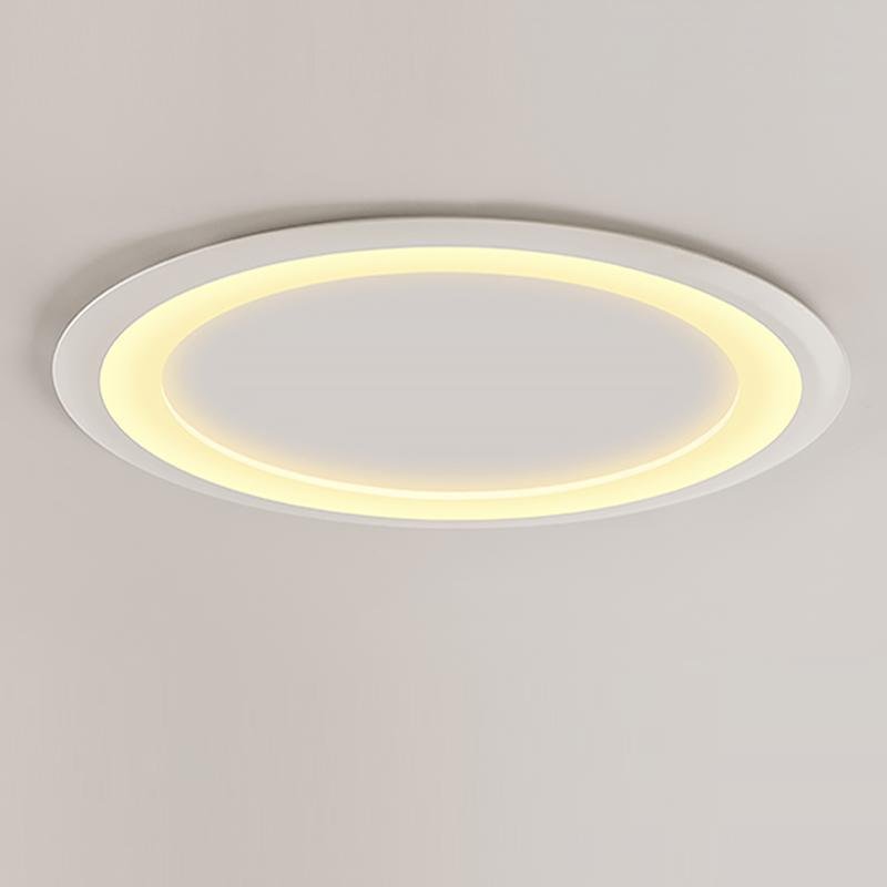 Modern Ultrathin Round LED Ceiling Light Acrylic Flush Mount Fixture for Bedroom and Living Room