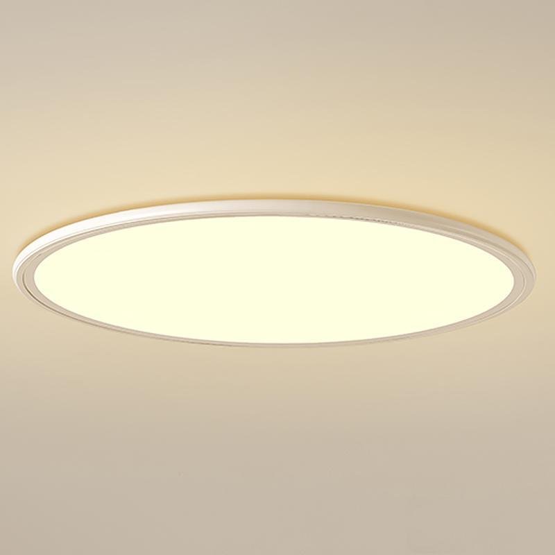 30 Inch Modern Round LED Ultrathin Flush Mount Ceiling Light with Dimmable Options