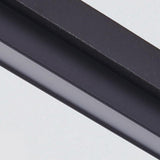 Modern Linear Black LED Flush Mount Ceiling Light Rectangular Strip Lighting Fixture